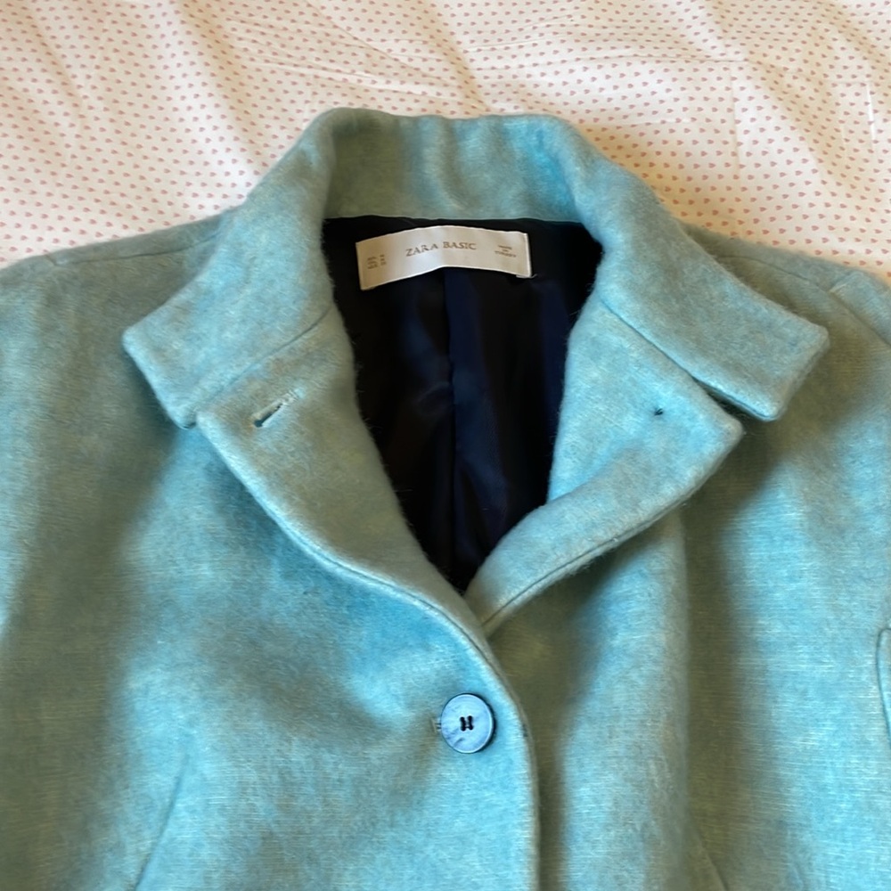 Women's Blue Coat - Picture 4 of 12